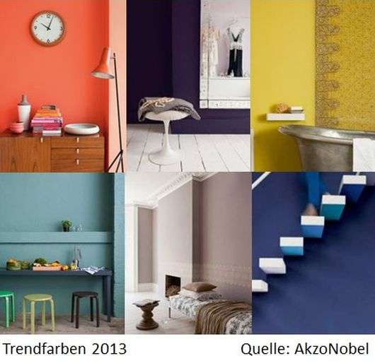 Malerische Wohnideen - Trendfarben 2013